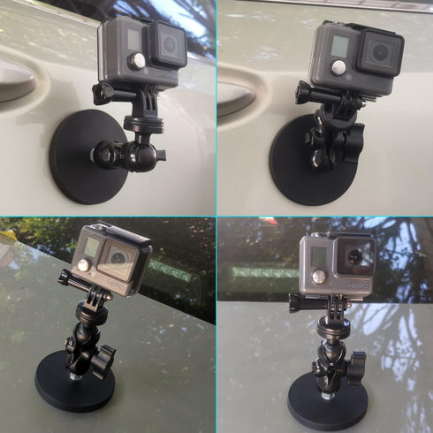 Magnetic Mount Base Kit with Magic arm for GoPro, Strong Magnetic Camera Mount with Ballhead Arm Tripod Compatible with GoPro Hero 12/11/10/9/8 25...