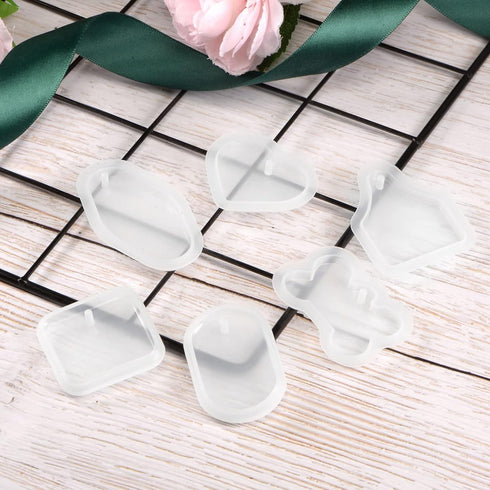 Pendant Jewellery Mold Hanging Resin Jewelry Mold Heart Shape 1.6" for DIY Keychains Necklace Tag Craft Making...