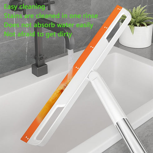 Multifunction Magic Broom, Household Silicone Wiper Floor Squeegee Non-Stick Hair Sweeping Tool 4 in 1 Adjustable Floor Scraping Sweeper for Bathr...