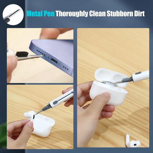 AKIKI Cleaner Kit for Airpods, Earbuds Cleaning kit for Airpods Pro 1 2 3, Phone Cleaner kit with Brush for Bluetooth Earbuds Cleaner, Wireless Ea...