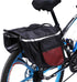 Keenso Double Rear Bag Large Capacity Waterproof Side Rear Bike Bags for Outdoor Riding, Camping, 25L, Black and Red...