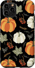 iPhone 11 Pro Autumn falling leaves and pumpkin spice harvest happy fall Case...