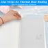 50 Pcs Glue Strips with Mesh Backing, Thermal Glue Strips for Book Binding for 80-110 Sheet Capacity, Hot Melt Adhesive Book Repair Tape for Album...