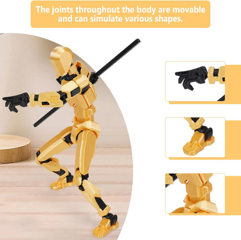 Titan 13 Action Figure, T13 Action Figure 20cm/8.1 inch Assembly Completed T20 Dummy 13 3D Printed Nova 13 Lucky 13 Action Figure 6 Weapons Set 3 ...