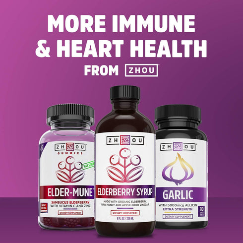 Zhou Resveratrol Supplement | Healthy Aging, Immune System & Heart Health Support | Powerful Antioxidant Benefits | 30 Servings, 60 Veg Caps...