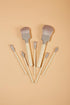 Unique Professional Painter Makeup Brush Set, COSHINE 7pcs Soft Synthetic Wood Handle Foundation, Powder, Eyeshadow, Lip Gloss Cosmetic Brushes Ki...