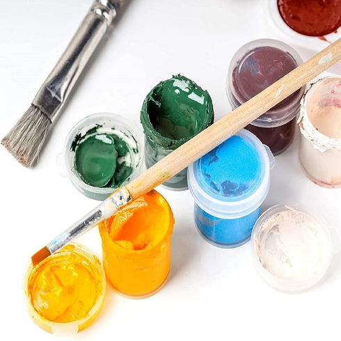 Outus Small Paint Cup with Lids, Plastic Mini Paint Containers DIY Craft Storage Containers for Painting,Beads Seeds Clay or Others(50 Pcs,1.22 x ...