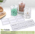 6 Pack Qtip Holder Dispenser for Cotton Ball, Cotton Swab, Cotton Round Pads, Floss - Clear Plastic Apothecary Jar Set, Bathroom Canister Storage ...
