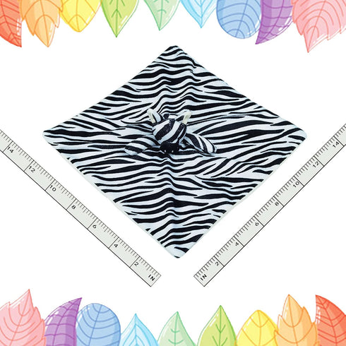 Baby Zebra Soft Stuffed Animal Security Blanket, Plush Zebra Character Lovey Blanket, Baby Shower/Nursery Gift, Cuddly Newborn, Infant, Toddler Sn...