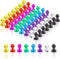MIKEDE Fridge Magnets, 8 Colors Neodymium Refrigerator Magnets, Small Strong Magnets for Whiteboard, Push Pin Magnets for Dry Erase Board Map Kitc...