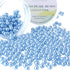 PH PandaHall 400 Pcs 6mm Tiny Satin Luster Glass Pearl Bead Round Loose Spacer Beads for Earring Bracelet Necklace Jewelry Making, Light Blue...