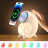 Mini Conch Magnetic Wireless Charging Atmosphere Lamp, 15W Wireless Charging Station, Touch to Adjust Lighting, Colorful RBG Light (White)...