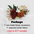 Rinlong Flower for Collars Fall Wedding Flower Dog Collar Charms Female Puppy Cat Grooming Accessory | Burgundy Burnt Orange...