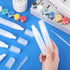 Sabary 10 Pcs Refillable Paint Markers 10 mm Empty Acrylic Markers Blank Flat Head Graffiti Markers White Fillable Paint Pen with 5 Pcs 3 ml Dropp...