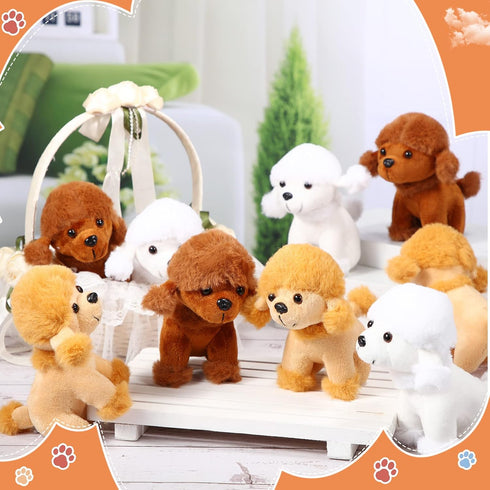 Sumind 9 Pcs Mini Plush Dog Stuffed Animals Bulk Dog Plush Party Favors Small Soft Plush Dog Toy for Goodie Bag Fillers Kids Baby Show Birthday Va...