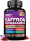 Zoyava Saffron Supplements 1000mg Glucomannan 1000mg Ashwagandha 1000mg Green Tea Extract 1000mg Lutein & Zeaxanthin - Pure Saffron Extract Capsul...
