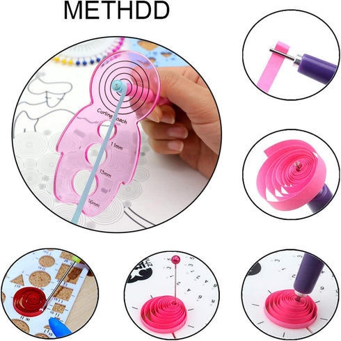 Paper Quilling Tools, 12 Pack Assorted Sizes Rolling Curling Quilling Needle Pen for Art Craft DIY Paper Cardmaking Project...