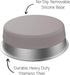 Messy Mutts Stainless Steel Heavy Gauge Bowl with Non-Slip Removable Silicone Base | Durable Indoor/Outdoor Dog Bowl | Warm Grey | Medium, 2.5 Cup...