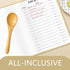 Hardcover Blank Recipe Book - Perfect Blank Recipe book to Write in Your Own Recipes, Simplified Blank Cookbook to Organize Your Recipes...