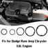 5pcs Engine Oil Cooler O-Ring Kit Fit for Fit for Dodge Ram Jeep Chrysler 3.6L 68191356AA Black...