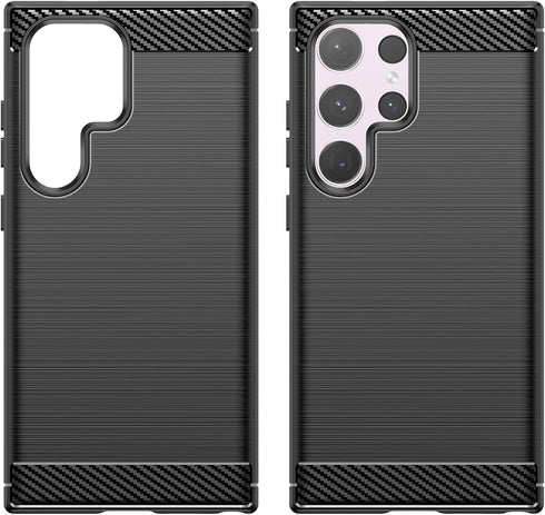 for Samsung Galaxy S24 Ultra Phone case, Shockproof, Scratch Resistant Carbon Fiber Jacket, Soft TPU,for Galaxy S24 Ultra case (Black)...