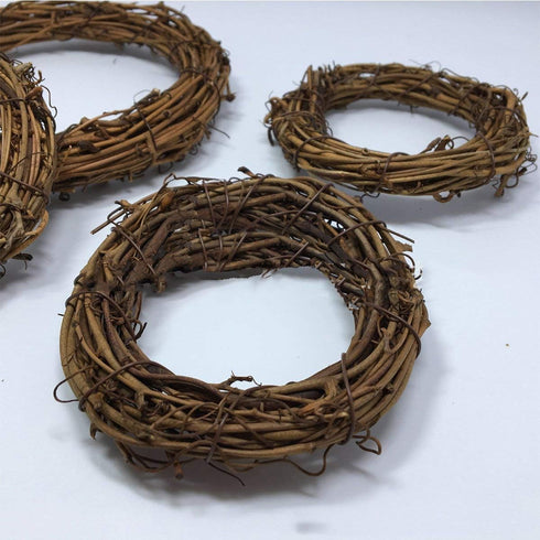 Natural Grapevine Wreath Ring - DIY Craft Vines Base Roll for Rustic Summer Fall Christmas Wreath Door Garland Home Wedding Party Decor Gift Hangi...