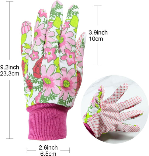 5PCS Rose Thorn Tools Rose Leaf Thorn Strippers with a Rose Pruning Shears and Garden Rose Gloves Pink1...