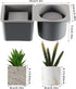 Model for Concrete Flower Pots, Silicone Model Succulent Planter Silicone Mold for DIY Homemade Succulent Plant Pots (7.1 x 2.8 Inch, Round and Sq...