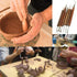 6Pcs Carving Clay Sculpting Hand Chisel Modeling Making Woodworking Process Tool...