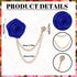 Quelay 12 Pcs Lapel Pin for Men Suits Rose Lapel Pin Men's Suit Accessories Floral Men's Pin Bridegroom Wedding Brooches with Hanging Tassel Chain...