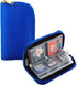 Memory Card Case - Carrying Case Suitable for Micro SD, Mini SD and 4X CF, Card Holder Bag Wallet for Media Storage Organization (Blue)...