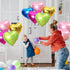 15pcs Heart Foil Balloon, 18inch Blue Gold Green Heart shap Mylar balloons for Romantic Love Wedding Birthay Party Decorations...