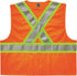 Ergodyne - 26187 GloWear 8235ZX ANSI Two-Tone High Visibility Orange Safety Vest with X-Back, 2XL/3XL...