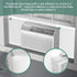 Window Air Conditioner, Side Insulated Foam Panel, Summer/Winter Heat and Draft Insulation 03EVA002WHITE, One Piece Full Surround Insulation Panel...