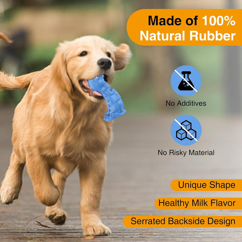 Dog Chew Toys for Aggressive Chewers - Healthy Milk Flavored, Durable Tough Dog Chew Toy for Medium/Large Breed Dogs, Best Extreme Chew Toys to Ke...