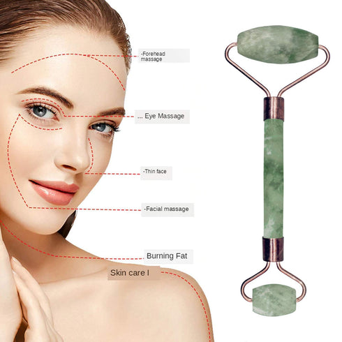 Ayana Wellness Jade Roller: Premium Face Massager & Facial Roller Kit, Jade Facial Roller for Radiant Skin, Jade Roller for Face & Gua Sha Tool - ...