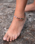Real 7 Chakra Anklet Summer Beach Black Agate Amethyst Raw Stone Ankle Bracelets for Women Spiritual Healing Crystals Energy Yoga Meditation Gifts...