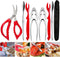 Crab Leg Crackers and Tools - Lobster Crackers and Picks Set Shellfish Crab Claw Cracker Stainless Steel Seafood Crackers & Forks - lobster tools ...