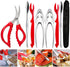 Crab Leg Crackers and Tools - Lobster Crackers and Picks Set Shellfish Crab Claw Cracker Stainless Steel Seafood Crackers & Forks - lobster tools ...