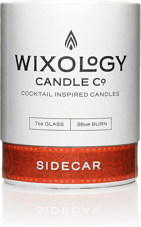 Wixology Cocktail Inspired Bourbon Candle - Sidecar Scent - Coconut and Soy Blended Wax - Hand Poured in Re-Usable Rocks Glass - Made in Kentucky ...