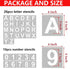 6 Inch Letter Stencils and Numbers, 36 Pcs Alphabet Stencils, Reusable Plastic Stencils for Wood, Wall, Fabric, Rock, Signage (6 Inch)...
