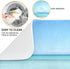 Summer Starfish Dish Drying Mats Seashells Beach Theme for Kitchen Counter Sink 16x18 in, Coastal Dish Draining Mat Baby Bottle Rack Drainer Mat D...