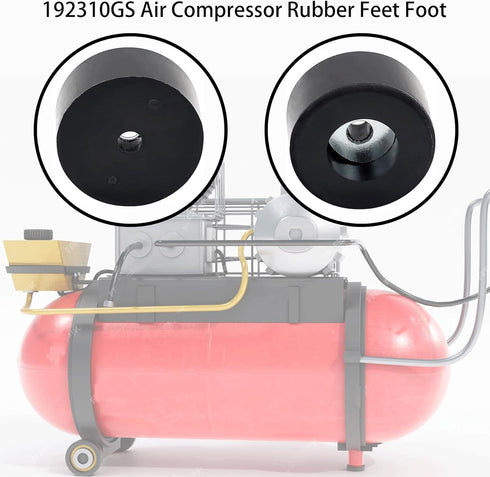 192310GS Air Compressor Anti Vibration Foot Pad Rubber Feet Foot Mount Fit for Many Compressors, Generators, Pressure Washers,Powermate Sanborn 09...