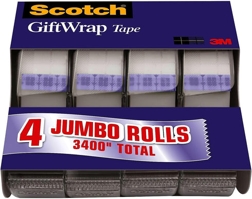 Gift Wrap Tape with Dispenser, 3/4 x 23.61 yds....