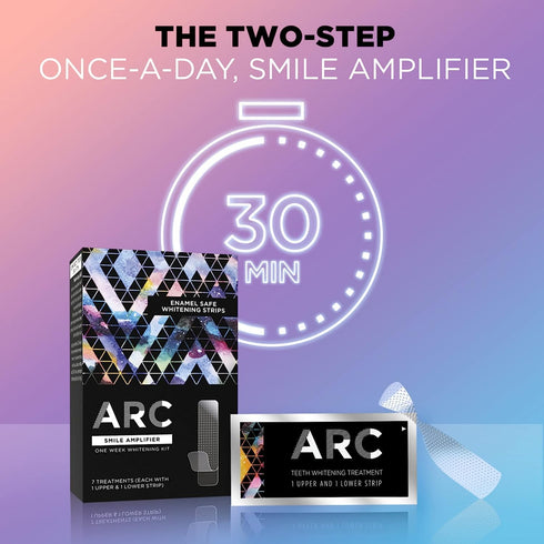 ARC Teeth Whitening Strip Kit, Smile Amplifier Kit, 14 Strips (7 Count Pack)...