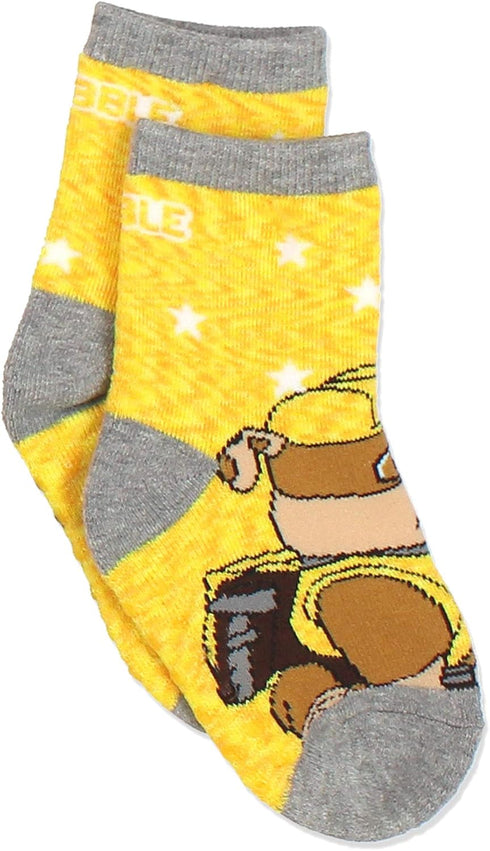 Paw Patrol Boys Girls 7 pack Socks with Grippers (Shoe: 4-7 (Sock: 2-4), Grey/Multi)...