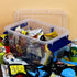 6-Pack 3 Liter Storage Box, Small Plastic Bin with Handle...