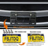 Front License Plate Mounting Kit- Stainless Steel License Plate Frame and Universal Bracket for No Drilling Hole Front Bumper, Car Tag Cover Adapt...