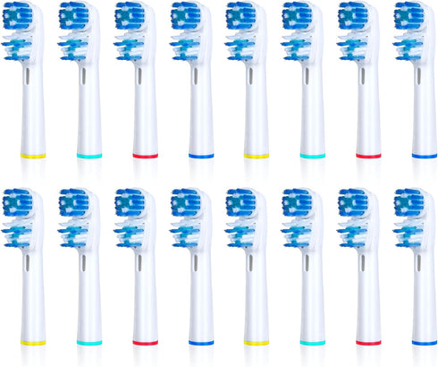 Replacement Brush Heads Compatible with Oral B- Double Clean Design, Double Clean Brush Heads, Compatible with Braun Oral-B Dual Clean Electric To...