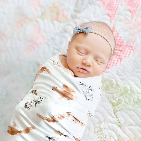 GRSSDER Baby Blankets Super Soft Jersey Knit Swaddle Blanket for Baby Girls and Boys, Double Layer Reversible Receiving Blankets 34 x 44 Extra Lar...